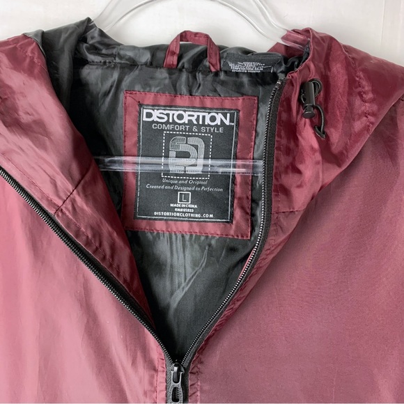 Distortion Waterproof Windbreaker Jacket Hood size L - Picture 4 of 9